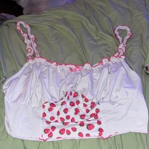 Cute strawberry tank top